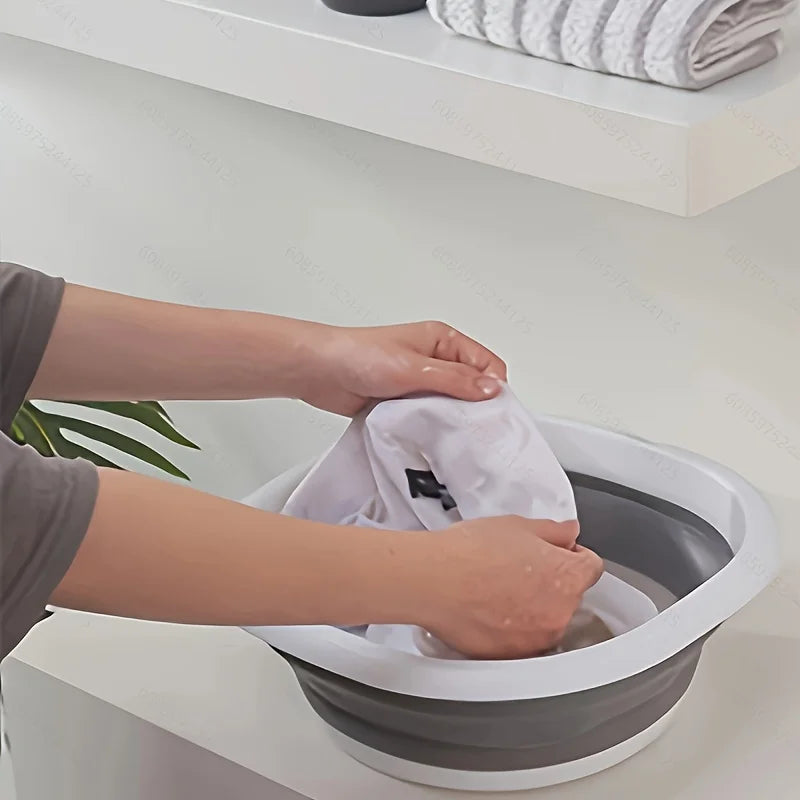 3-Pack Collapsible Tub Wash Basin & Laundry Baskets – Space-Saving Storage Containers for Camping, Hiking, Home & Fruit Washing
