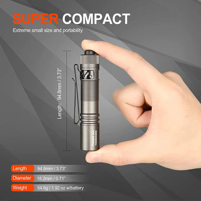 ACEBEAM Pokelit AA EDC Flashlight - 1000 Lumens, CRI90, USB-C Rechargeable, IP68 Waterproof Small Pocket LED for Everyday Carry