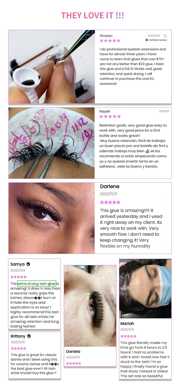 Veyes Inc 5ml Eyelash Extension Glue — Veyelash Fast-Drying Strong Lash Adhesive, 0.5 Sec Dry Time, 7-Week Retention for Volume Lashes