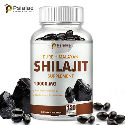 Shilajit Supplements - 120 Capsules for Enhanced Nutrient Absorption, Detoxification & Stress Relief