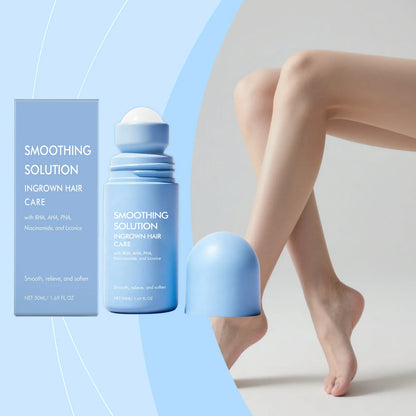 Ingrown Hair Serum - AHA BHA PHA Roll-On Treatment for Bikini Area, Armpits, Arms & Legs