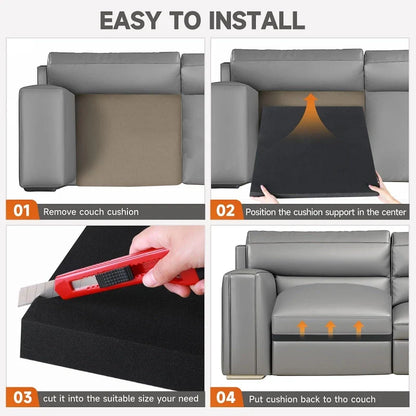 3Pcs 56x56cm Couch Cushion Support Boards – Sofa Sagging Seat Fix Inserts for Lift, Firm Support & Comfortable Seating Restoration
