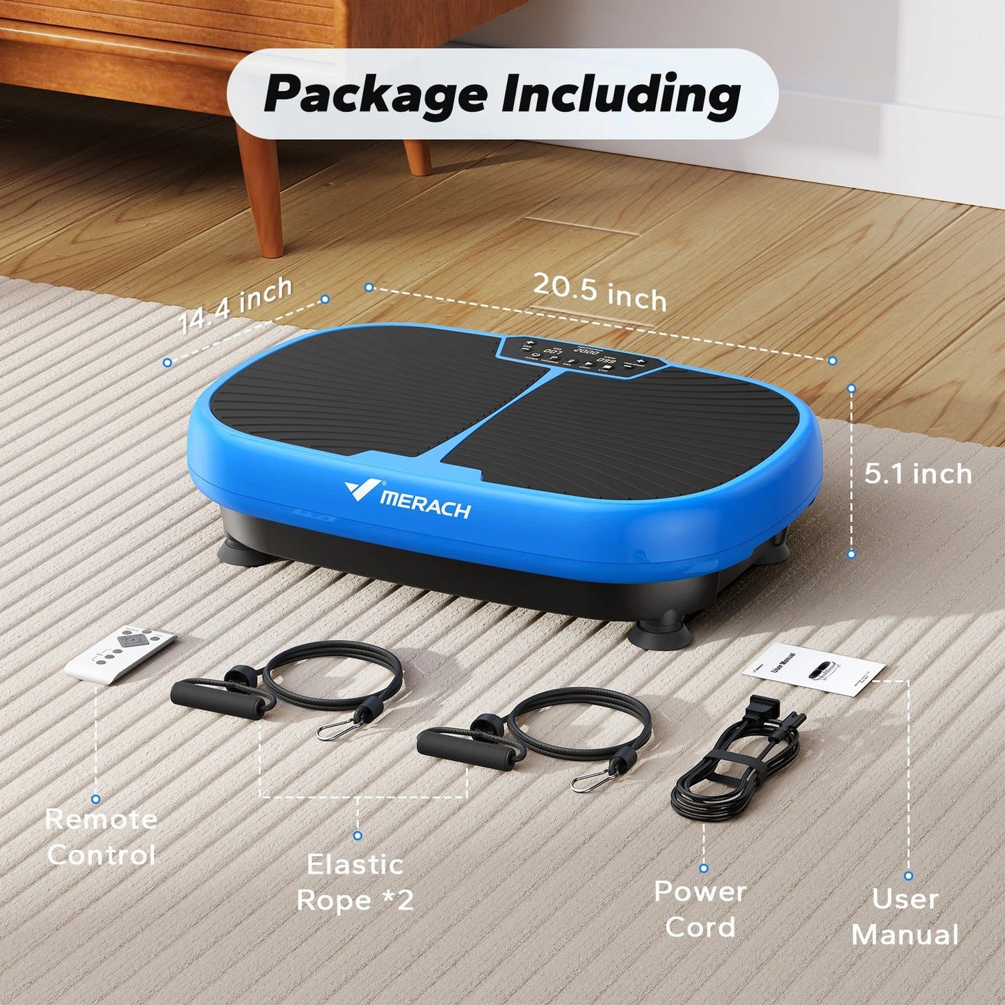 MERACH EMS Vibration Plate – Fitness Machine for Fat Burning, Weight Loss, Pain Relief & Lymphatic Drainage