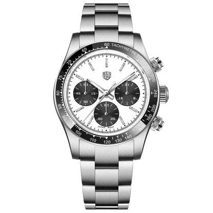RollsTimi Men's Watch 2024 – Luxury Japan VK63 Quartz Chronograph, Sapphire Glass, Stainless Steel Wristwatch