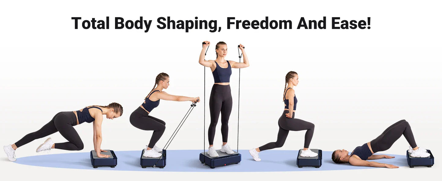 MERACH Vibration Plate Exercise Machine – Lymphatic Drainage, Pain Relief, Sleep Aid, Fat Burning & Weight Loss Vibration Plate