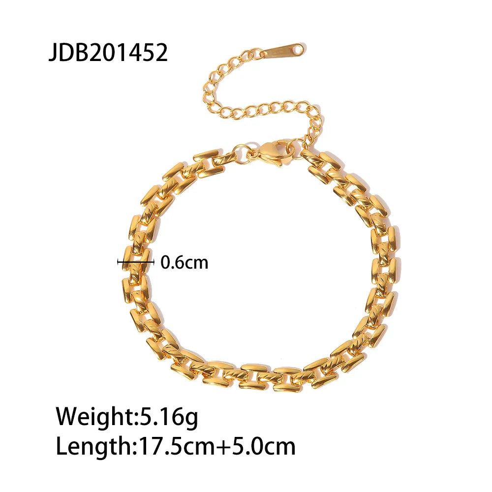 Uworld Stainless Steel Bead Chain Bangle Bracelet – Waterproof Gold Tone Fashion Jewelry for Men & Women, Trendy Statement Design