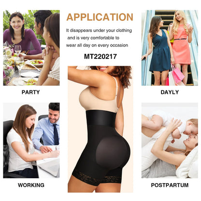 Women's High Waist Slimming Corset - Body Shaper Panties, BBL Shorts, Fitness Waist Trainer and Butt Lifter Shapewear