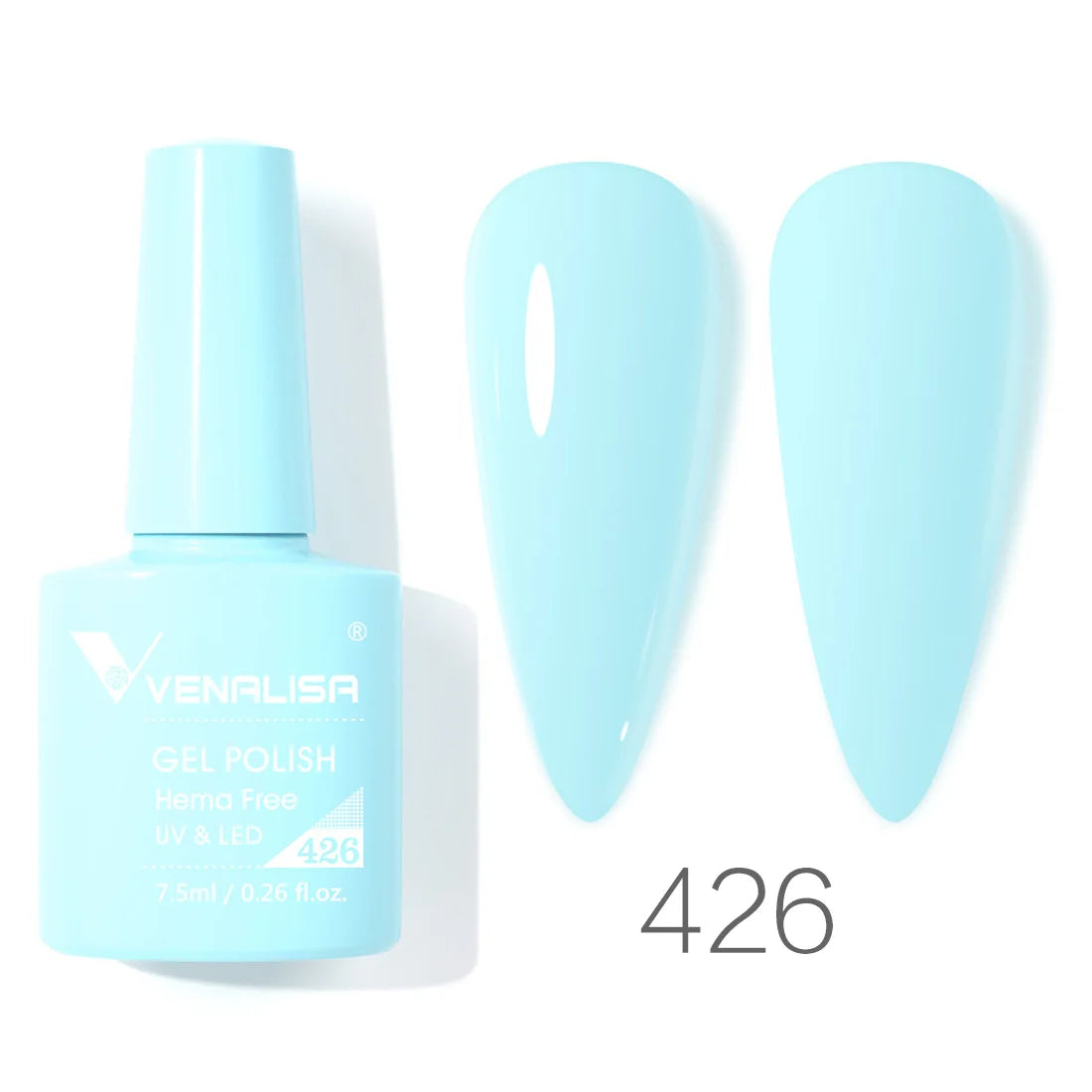 VENALISA 7.5ml HEMA-Free Nail Gel Polish – VIP4 Semi-Permanent Soak-Off UV/LED Gel Varnish, Full Coverage Nail Lacquer