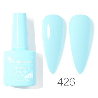 VENALISA 7.5ml HEMA-Free Nail Gel Polish – VIP4 Semi-Permanent Soak-Off UV/LED Gel Varnish, Full Coverage Nail Lacquer