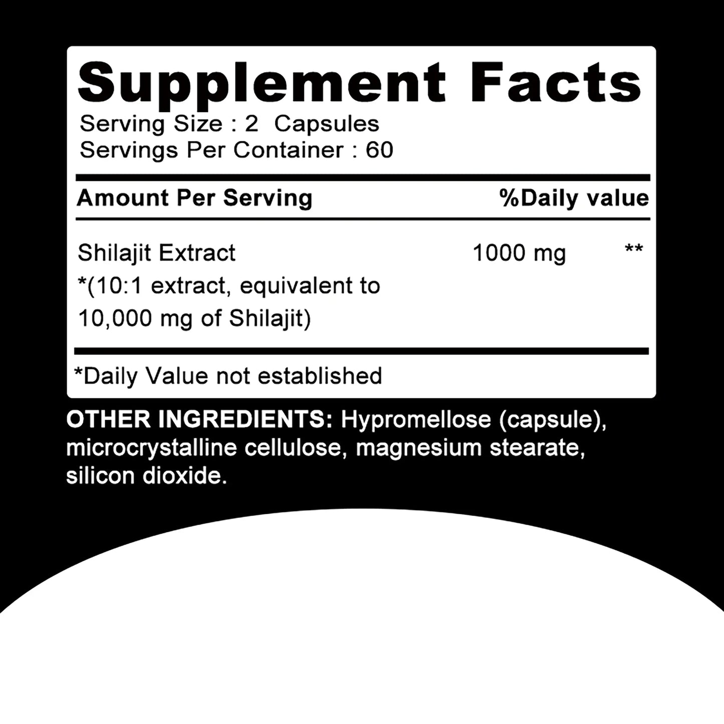 Shilajit Supplements - 120 Capsules for Enhanced Nutrient Absorption, Detoxification & Stress Relief