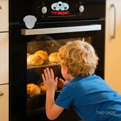 Child Safety Oven Lock - Heat-Resistant Baby Proof Adhesive Lock for Oven, Cabinet & Drawer Protection