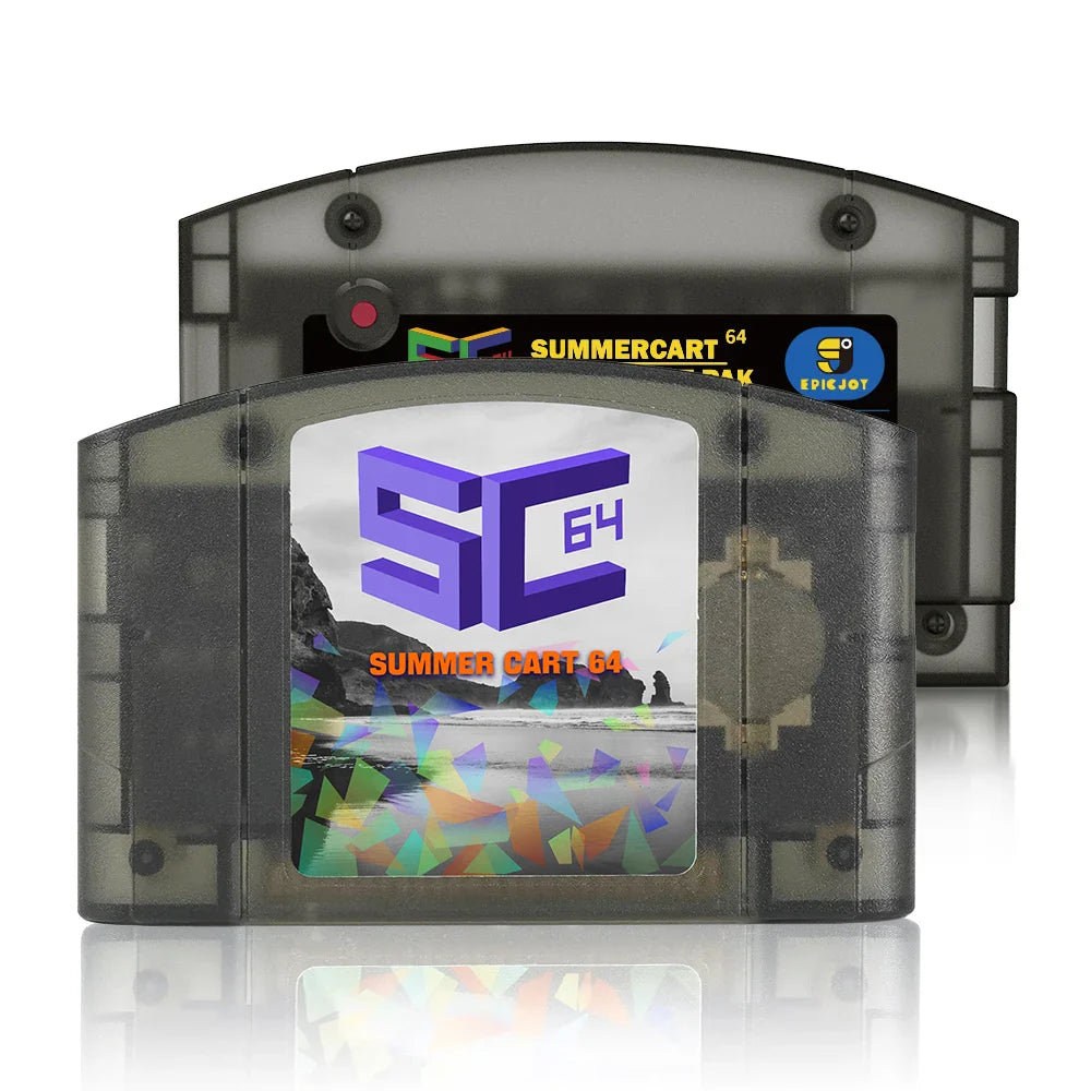 EPICJOY SummerCart 64 – 32GB Open Source N64 Game Card for Nintendo 64 Console, 5400+ Games & 64DD Support