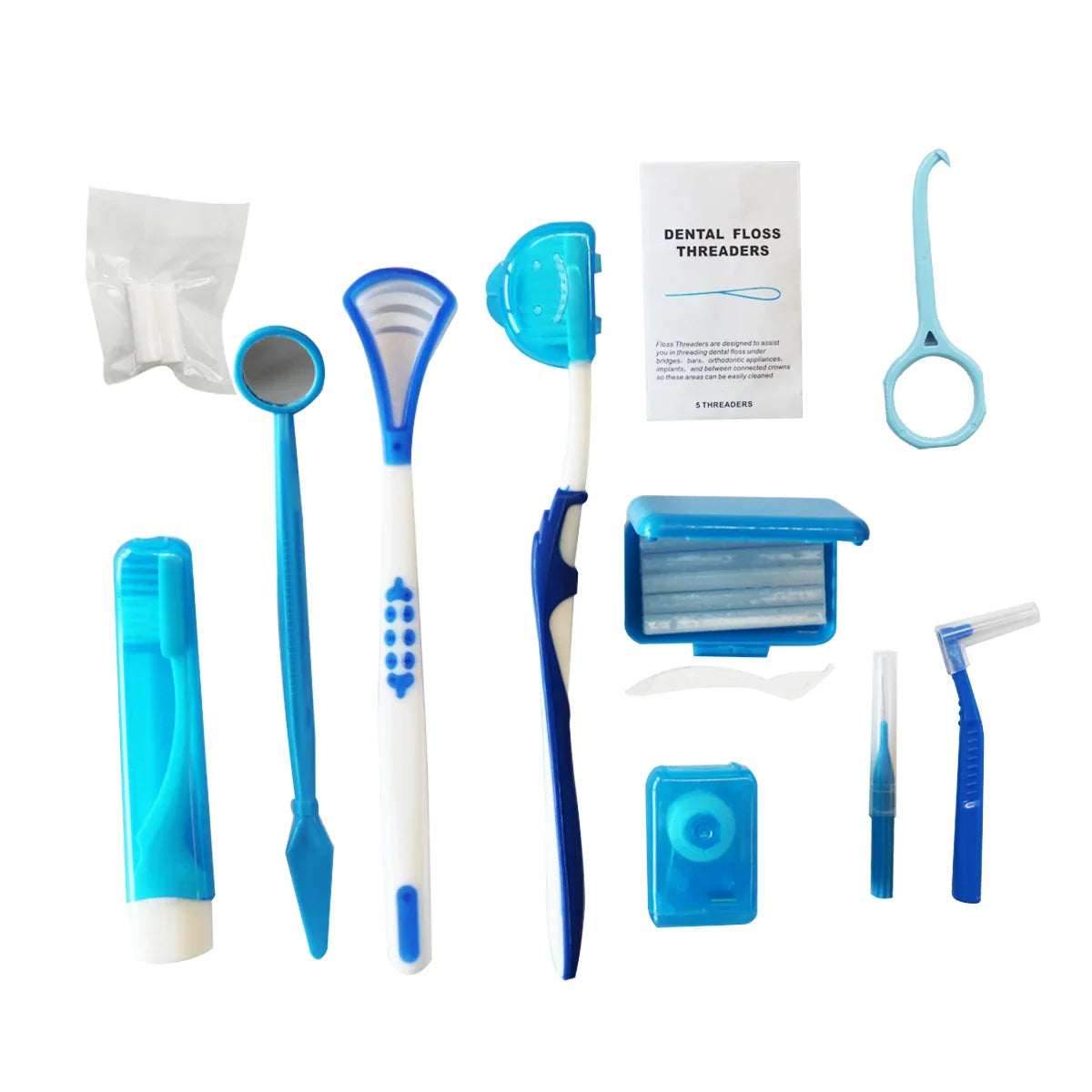 12PCS Orthodontic Oral Care Kit – Teeth Cleaning & Dental Hygiene Tools