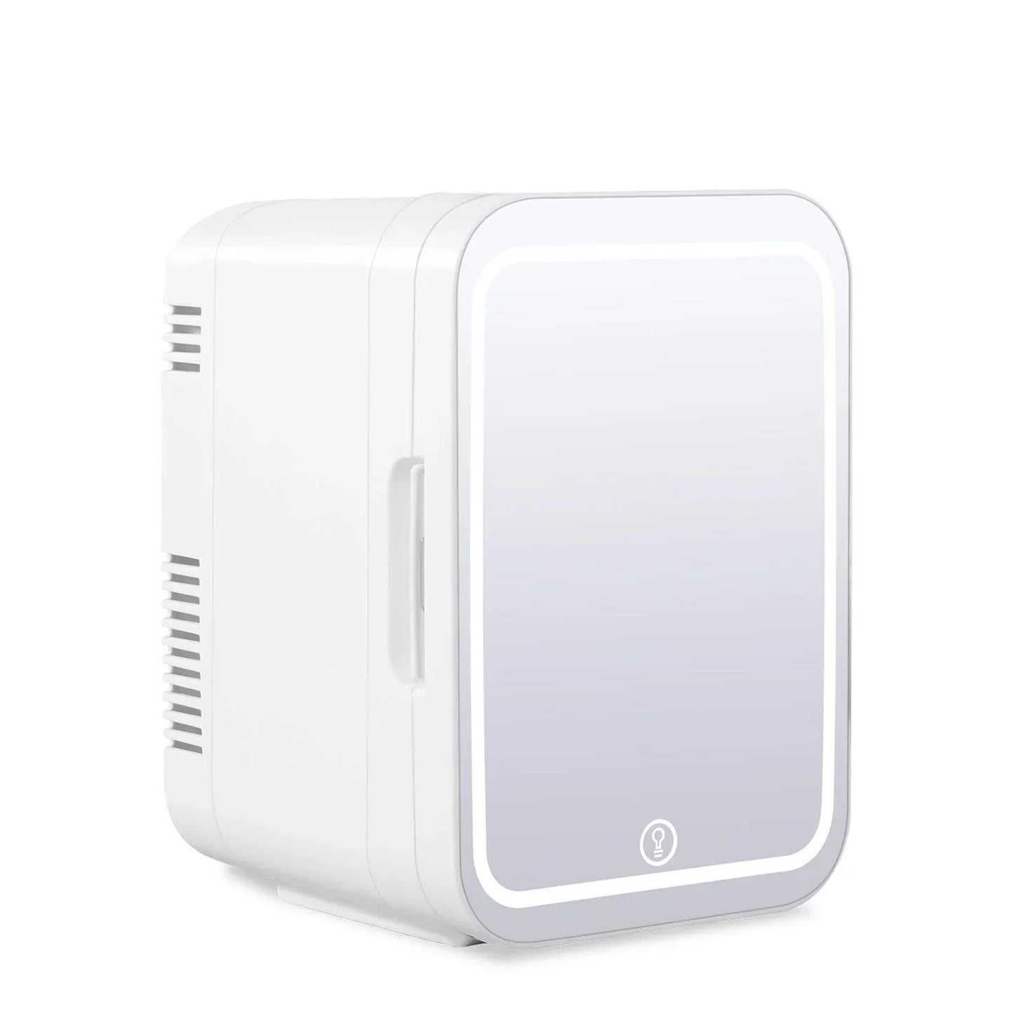 Cooseon 4L Mini Mirror Fridge – AC/DC Heated Cooling Beauty & Skincare Refrigerator, Portable Car Mini Fridge