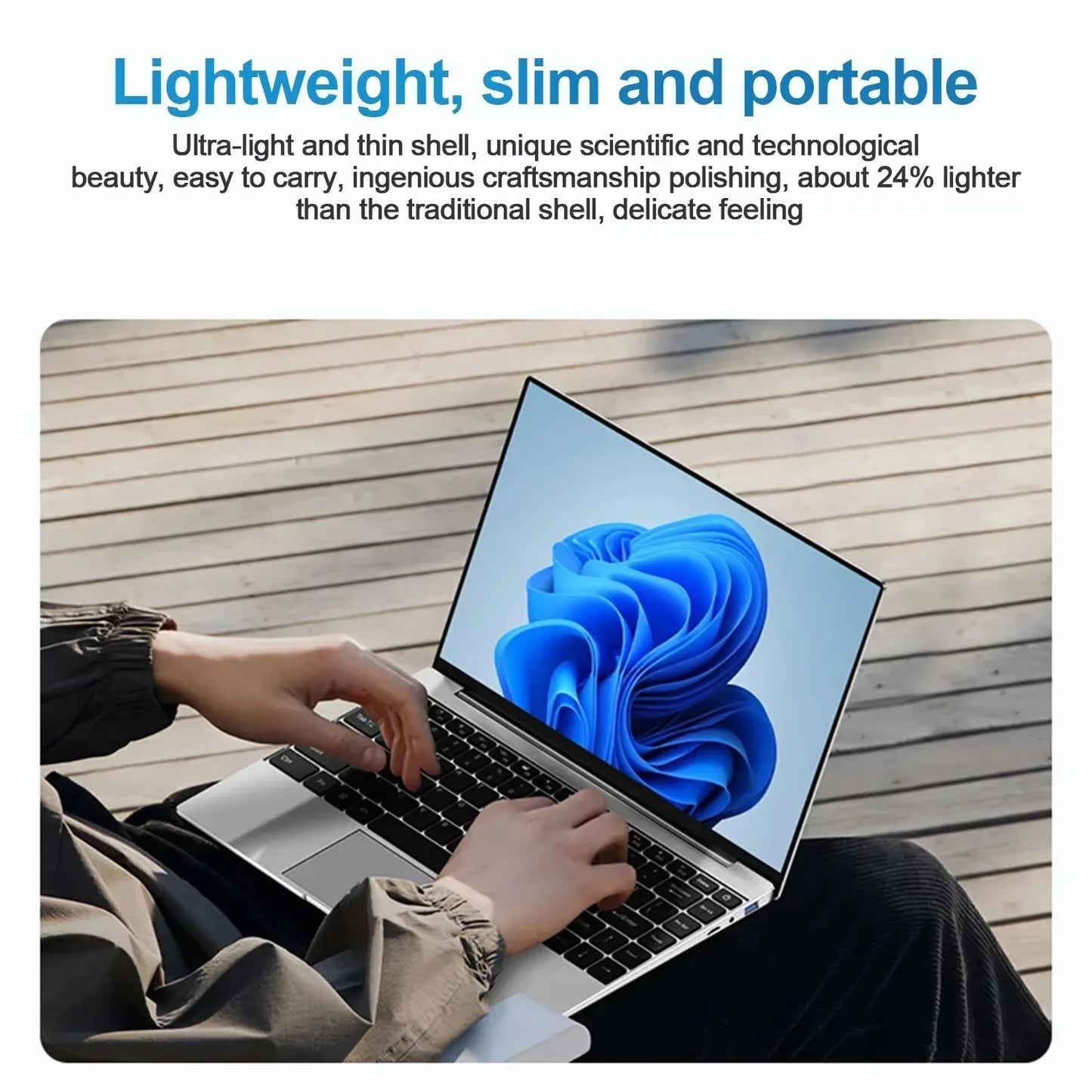 14.1" Ultra-Slim Laptop — Intel N3700 | 16GB RAM | 2TB SSD | 1920x1080 FHD | Windows 11 Pro