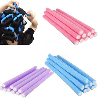 10PCS Universal Perm Curling Bar – Colorful Sponge Curling Stick, Pearl Cotton EVA Curling Iron for Hair Styling