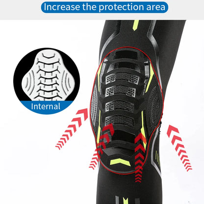 Compression Sports Knee Pads - High Elasticity & Breathability | Shock Absorption for Running & Arthritis Joint Pain Relief