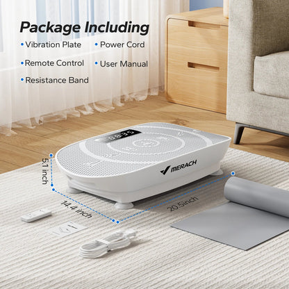 MERACH Vibration Plate Exercise Machine – Whole Body Workout Fitness Platform for Weight Loss & Shaping