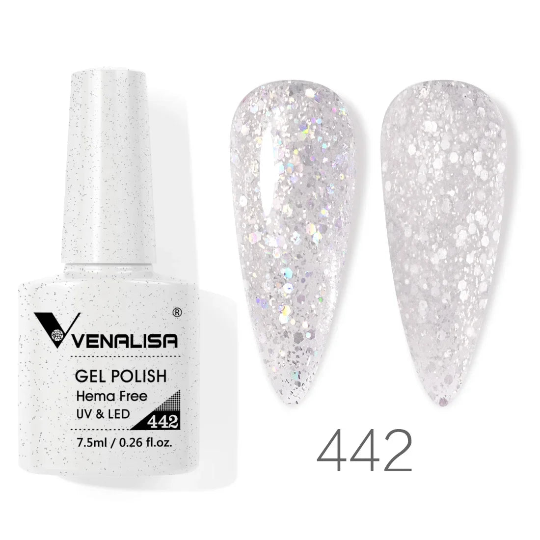 VENALISA 7.5ml HEMA-Free Nail Gel Polish – VIP4 Semi-Permanent Soak-Off UV/LED Gel Varnish, Full Coverage Nail Lacquer
