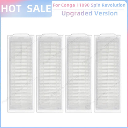 Replacement Parts Kit for Cecotec Conga 11090 / 13090 Spin Revolution Vacuum – Roller, Brushes, HEPA Filter & Mop