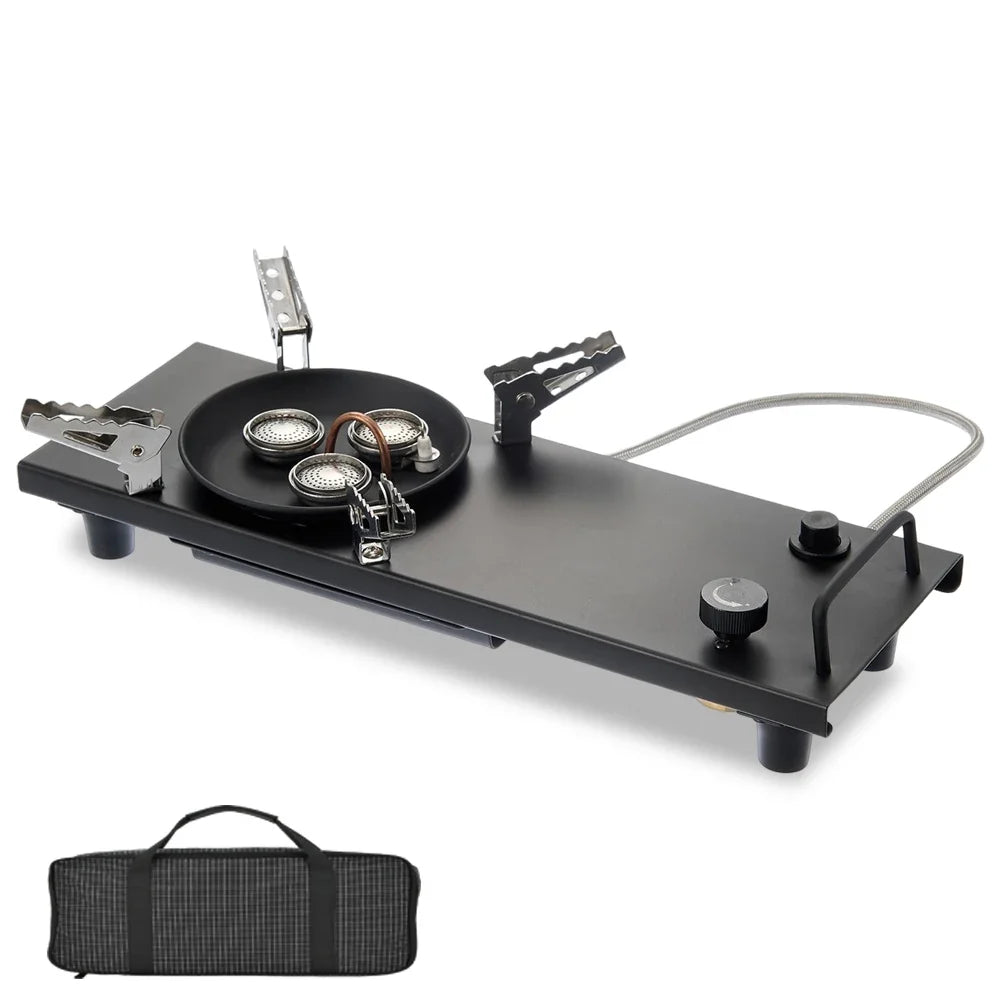 Pandatour IGT Folding Camping Gas Stove - One-Click Ignition High-Power Portable Table Burner