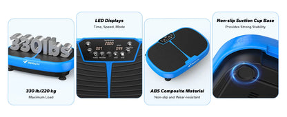 MERACH EMS Vibration Plate – Fitness Machine for Fat Burning, Weight Loss, Pain Relief & Lymphatic Drainage