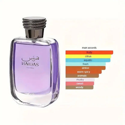 RASASI Hawas Black Eau de Parfum for Men – 3.4 Oz | Long-Lasting Premium Arabian Fragrance