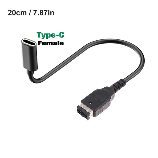 USB Type-C Fast Charging Cable – Adapter for SP, GBA, GameBoy & DS Consoles, Game Console Charger Accessory