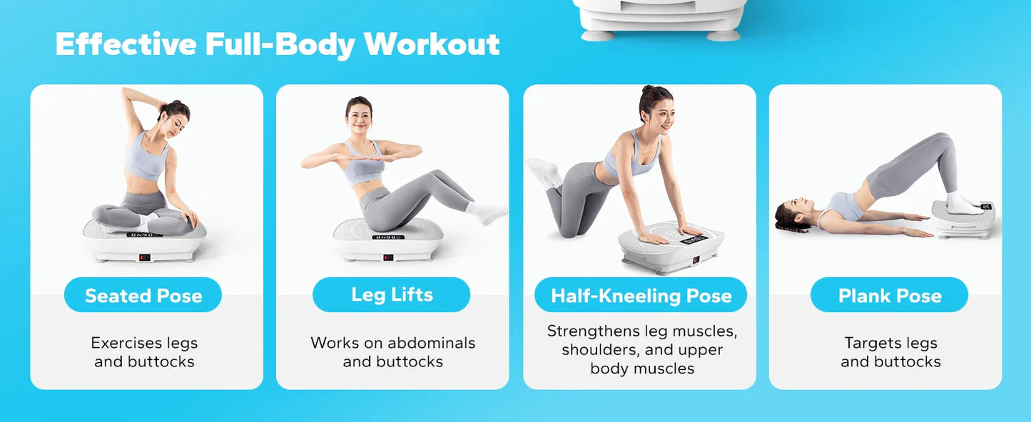 MERACH Vibration Plate Exercise Machine – Whole Body Workout Fitness Platform for Weight Loss & Shaping