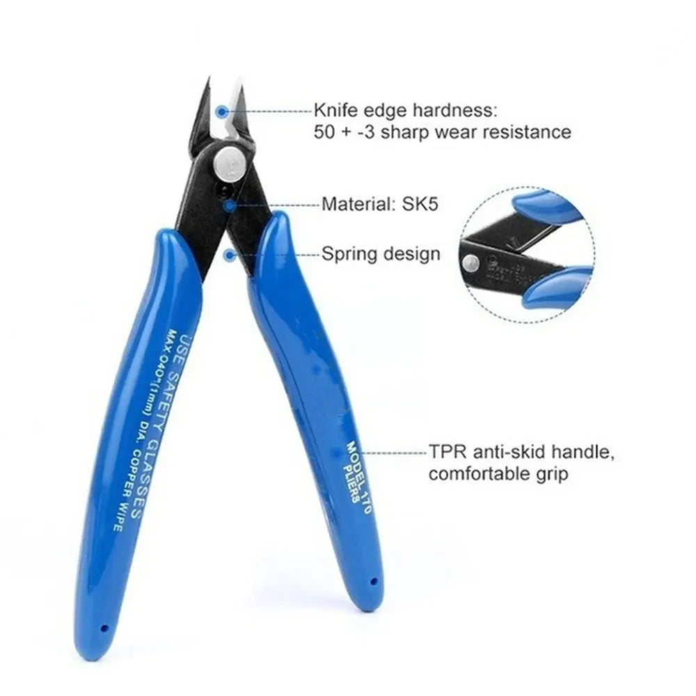 3D Printer Tool Kit – Electronic Wire Pliers, Trimming Knife, Scraper, Deburring Cutter & Tweezers Set