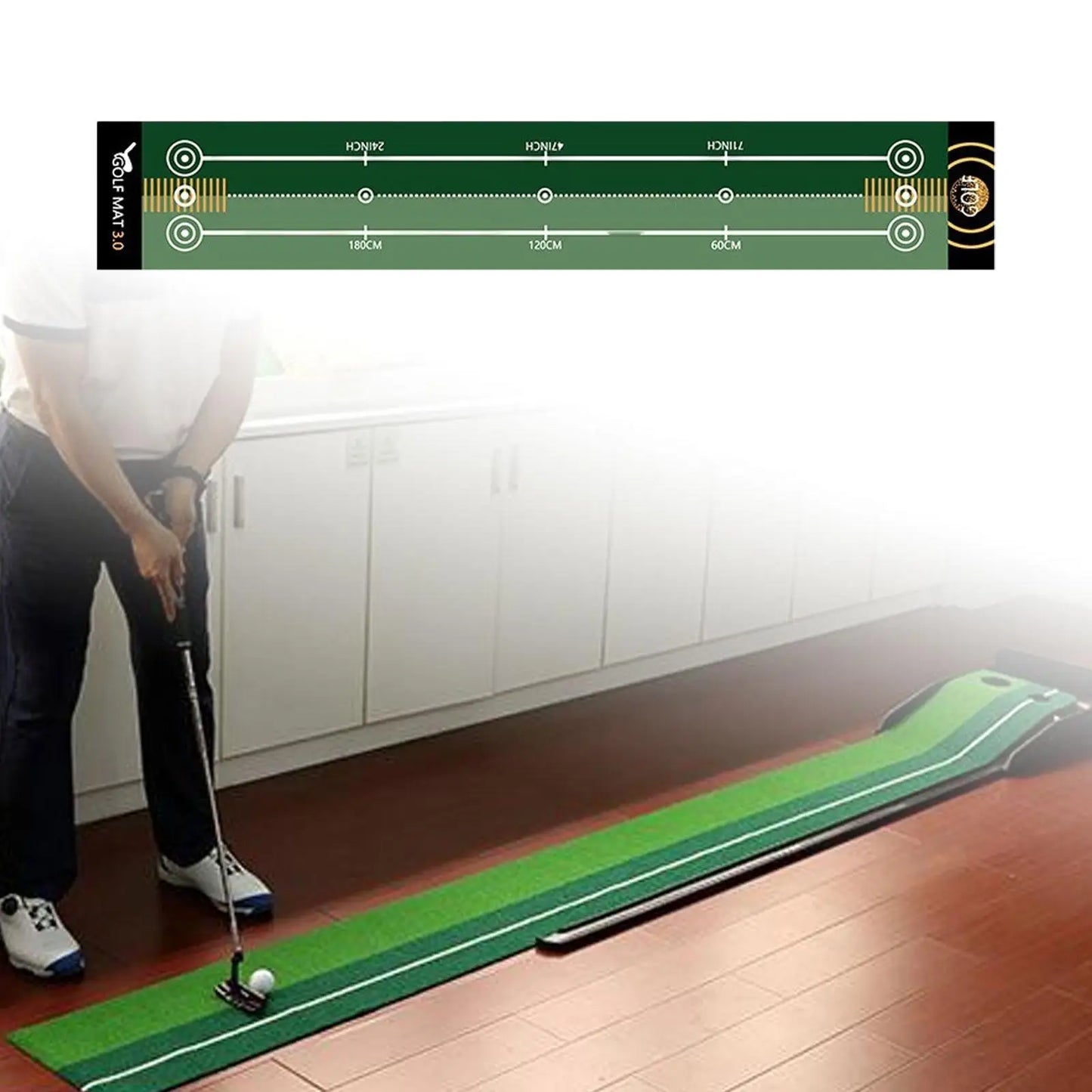 Golf Putting Mat – Practical Indoor & Outdoor Golf Practice Mat for Office, Home, and Park