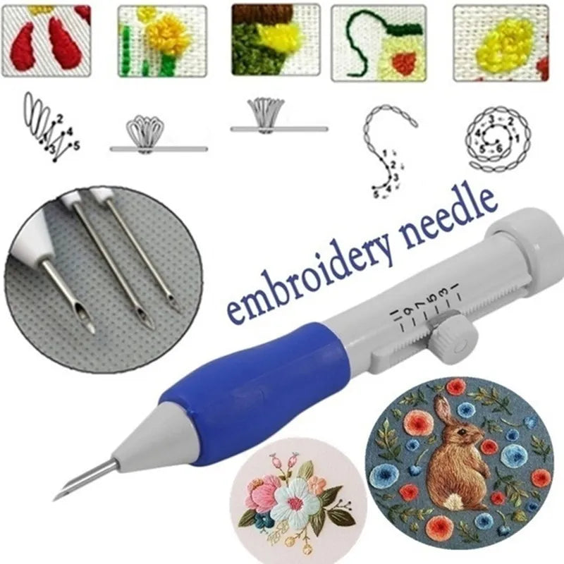 Magic Embroidery Punch Needle Kit - Weaving, Knitting, and Sewing Tools Set for DIY Sewing and Stitching