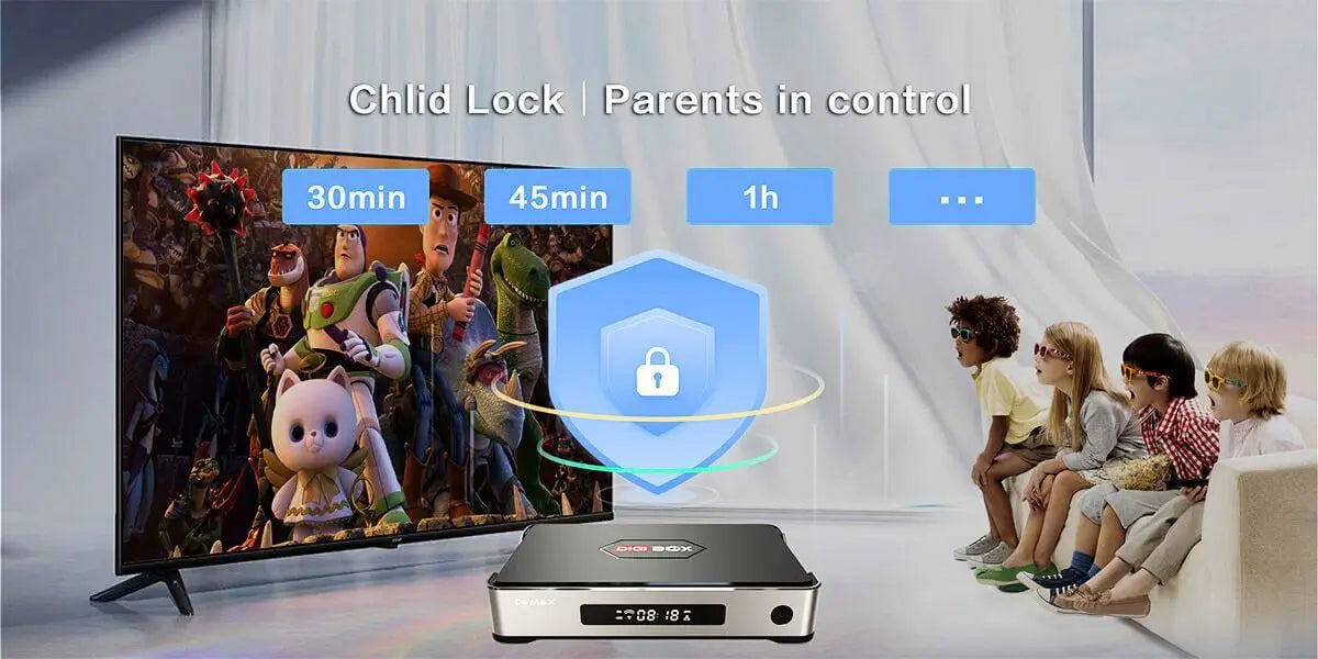 Genuine DIGIBOX D6 MAX Android TV Box — Upgraded from D3 Plus, EVPAD 11P Function, Japan & USA Version