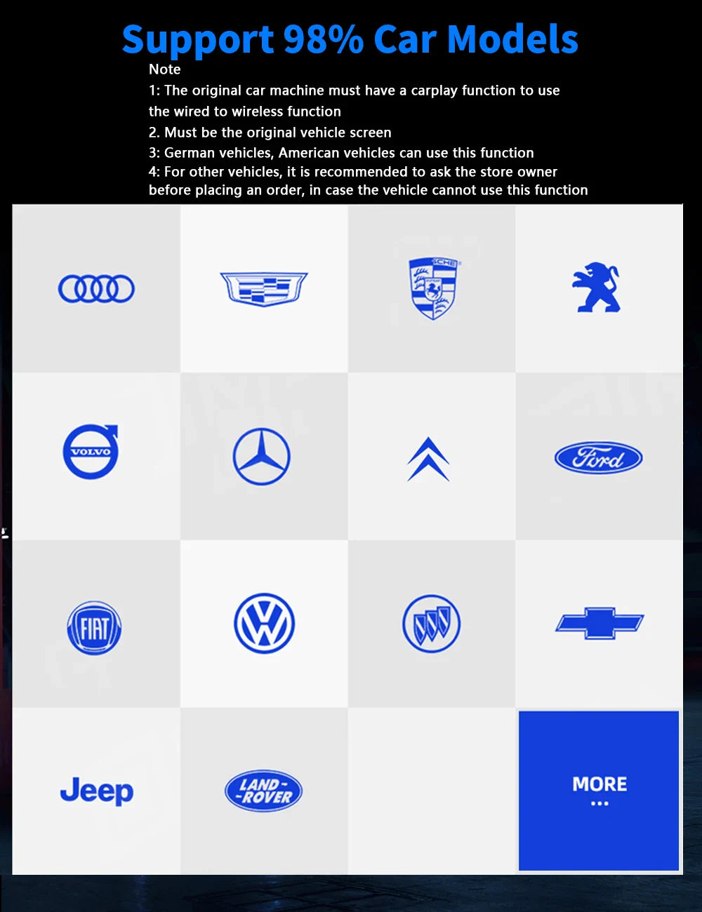 2025 2-in-1 Wireless CarPlay AI Box – Convert Wired CarPlay to Wireless with Android Auto, Plug and Play