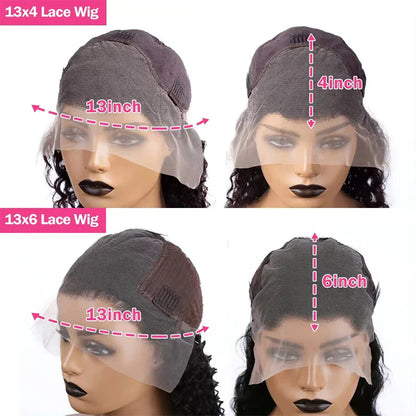 Body Wave Lace Front Wig – 13x4 & 13x6 Pre-Plucked Human Hair, 32-36 Inch, 200% Density with Baby Hair for Women