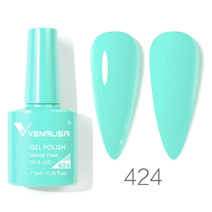 VENALISA 7.5ml HEMA-Free Nail Gel Polish – VIP4 Semi-Permanent Soak-Off UV/LED Gel Varnish, Full Coverage Nail Lacquer