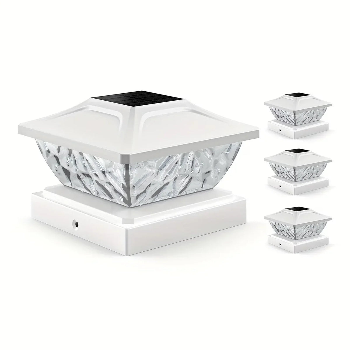 Outdoor Solar Fence Gate Light - Waterproof LED Villa Pillar Lamp for House, Garden & Yard Decor
