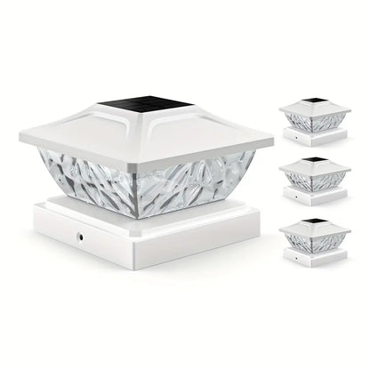 Outdoor Solar Fence Gate Light - Waterproof LED Villa Pillar Lamp for House, Garden & Yard Decor