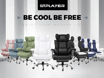 Big & Tall Ergonomic Gaming Chair – Office Chair with Pocket Spring Lumbar Support & Footrest