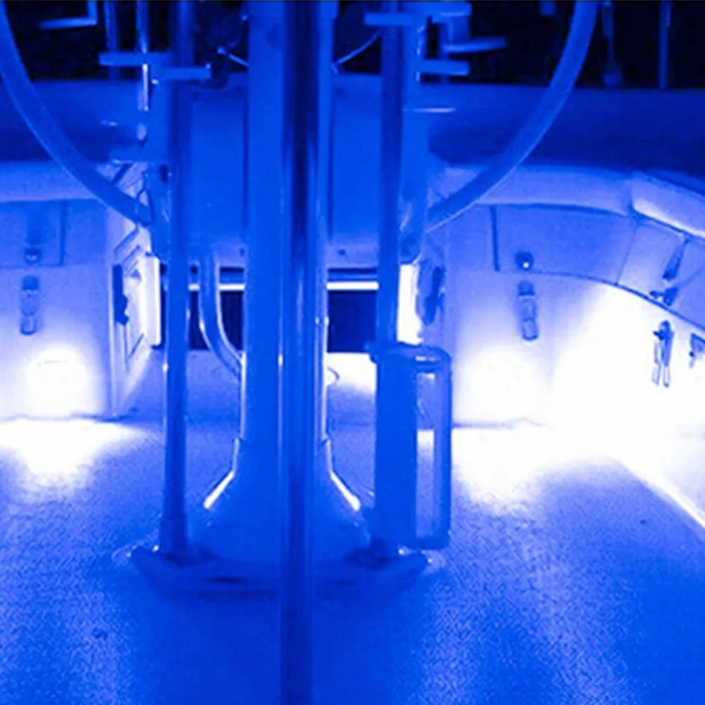 Blue & White Marine LED Deck Courtesy Lights – Waterproof Stern Transom Boat Lamps (1-4pcs)