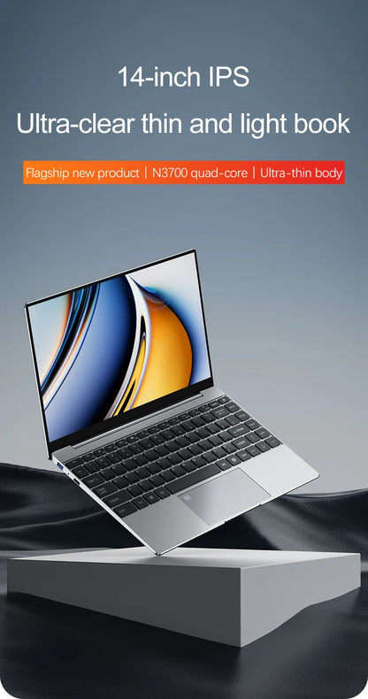 14.1" Ultra-Slim Laptop — 16GB RAM | 2TB SSD | Intel CPU | FHD Anti-Glare Display | Windows 11 Pro Office & Study PC