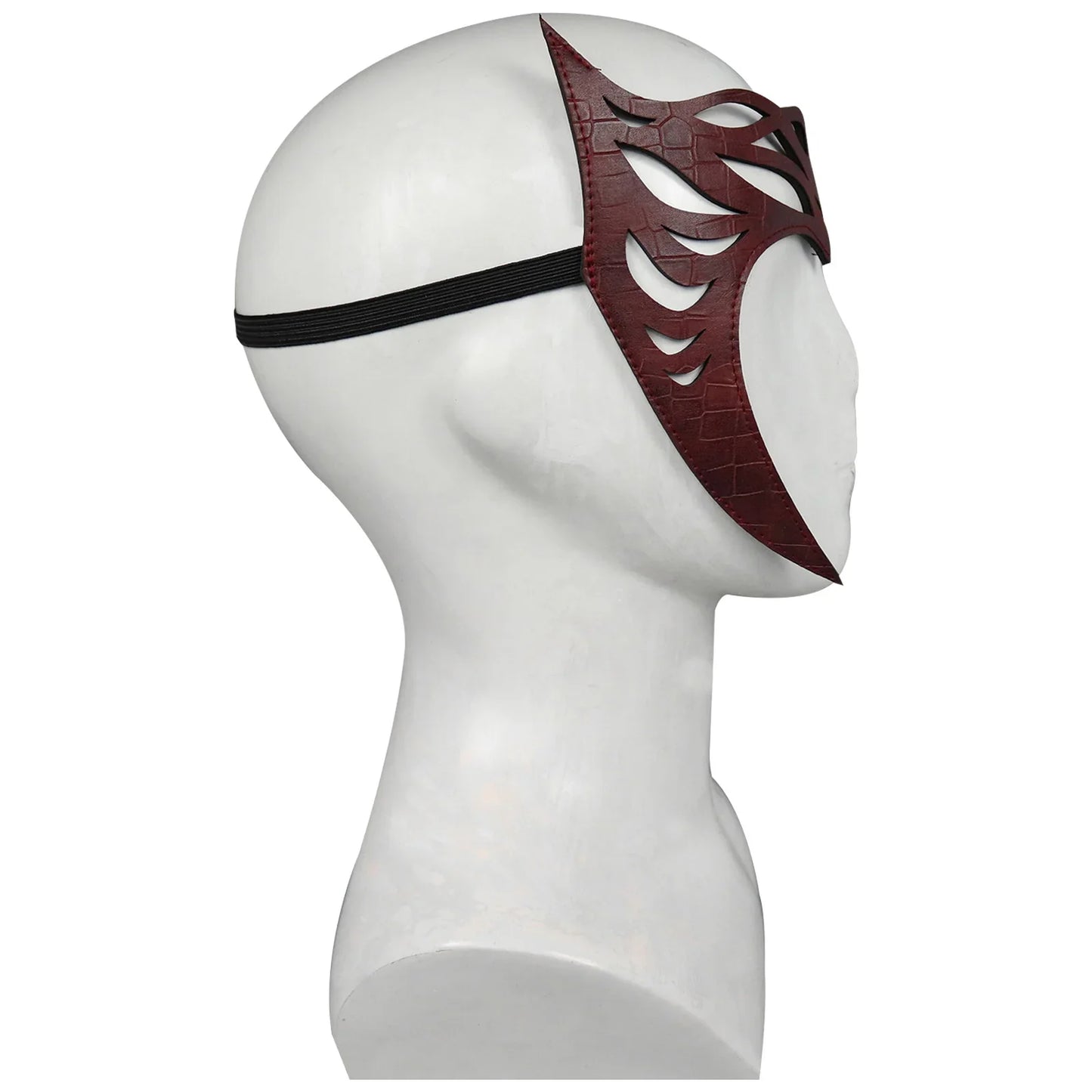 Scarlet Witch Cosplay Headband & Mask — Leather Face Cover for Adult Halloween, Superhero Costume & Party Props