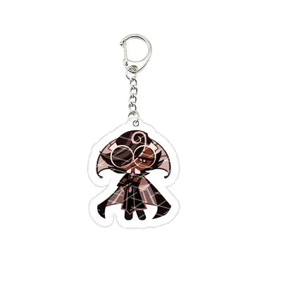 Game Chibis Shadow & Milk Cookie Keychains – Acrylic Bag Pendant for Coffee Brea & Pure Vanilla Fans Gifts