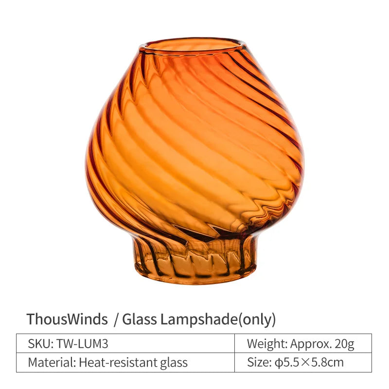 ThousWinds Luminara Mini Oil Lamp – Windproof Portable Retro Lantern with 20-Hour Burn Time for Camping and Hiking