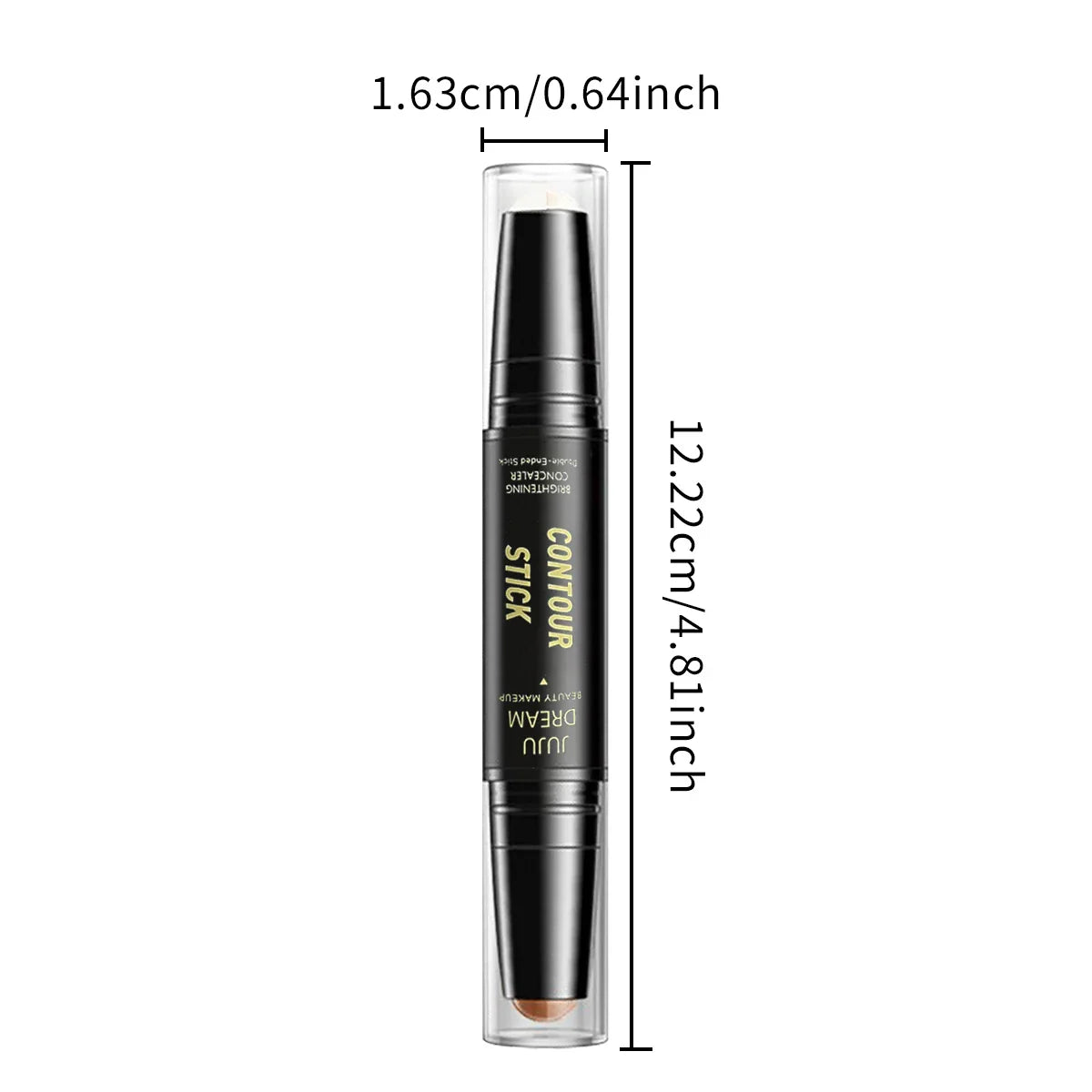 Dual-Ended Contour & Concealer Stick – Long-Lasting Foundation for Dark Circles & Facial Contouring