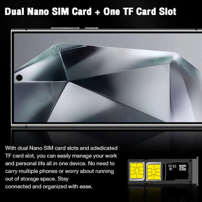 2026 HOT S26 Ultra Smartphone — 7.3" HD Global Edition, Dual SIM, 7800mAh Battery & Facial Recognition Function