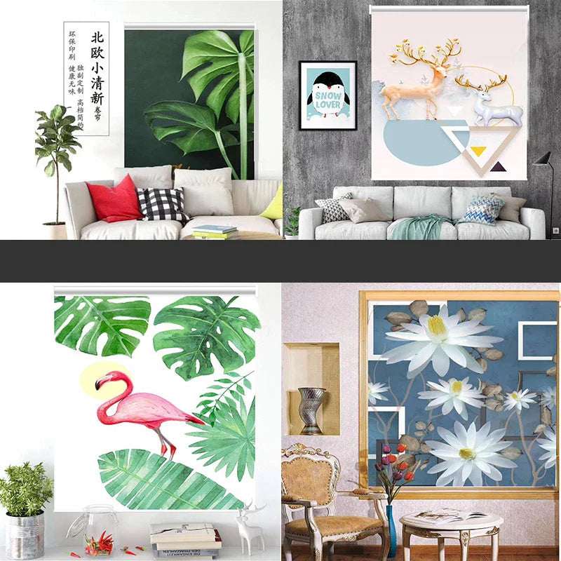Decopedia Motorized Roller Blinds for Windows – Cordless Smart Blackout Day & Night Curtains for Living Room