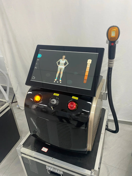 Professional Diode Ice Titanium Laser Hair Removal Machine - 3 Wavelength 755/808/1064nm, Face & Body Epilator for Salon Use