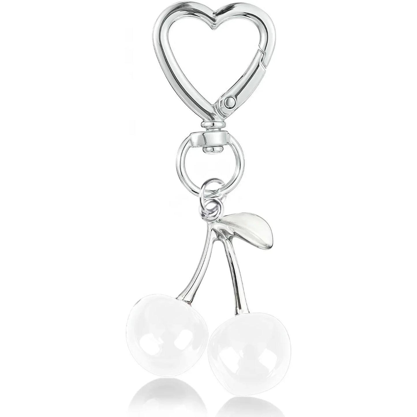 Cute Kawaii Cherry Keychain – Bag & Purse Charm for Women, Car Key Decor & Gift Accessory