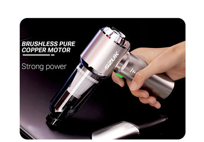 SZUK Mini Wireless Car Vacuum Cleaner – 98500Pa Powerful Suction, Handheld Portable Vacuum for Car Cleaning